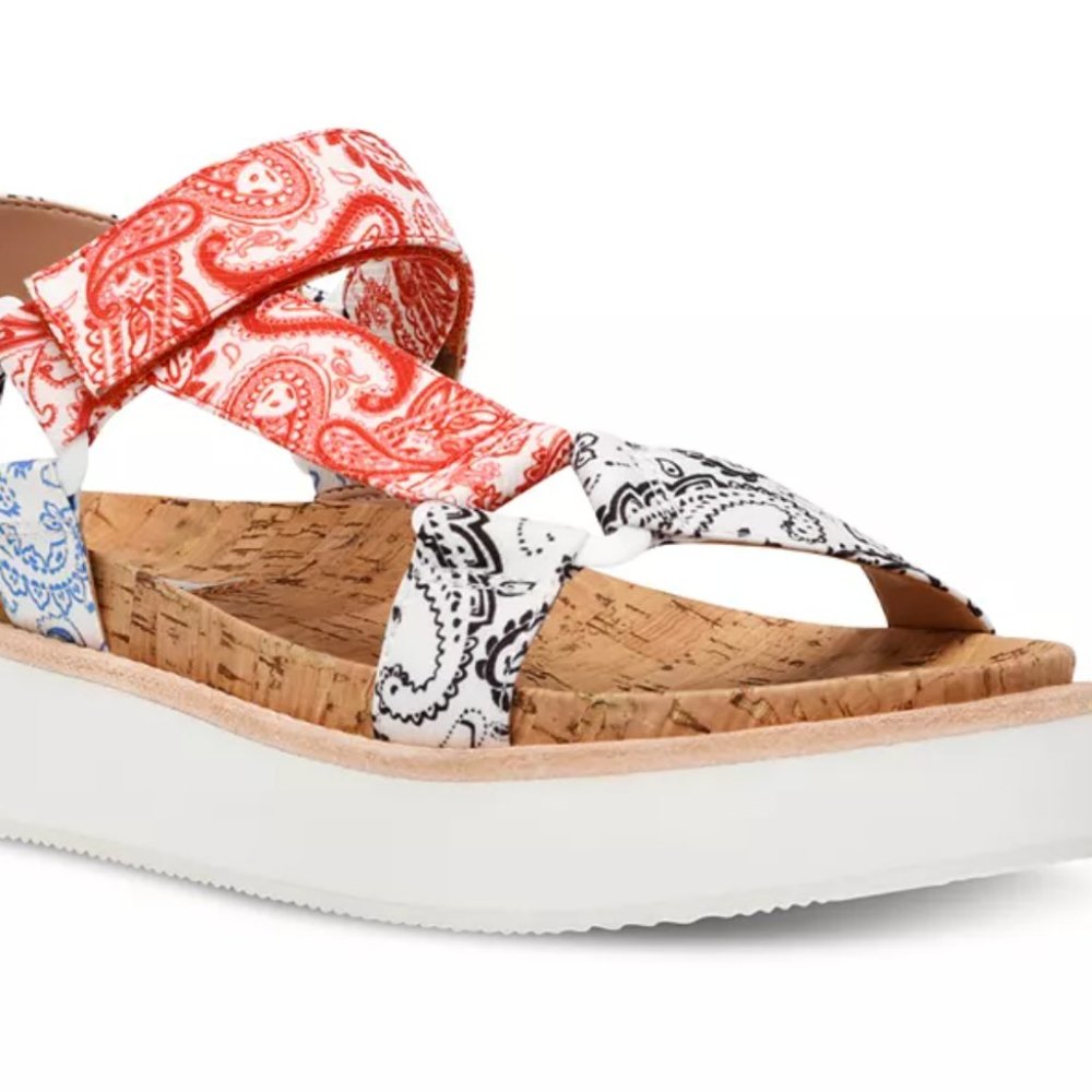 Steven New York brand new in box Belmar bandana print awesome sandals - Picture 7 of 9